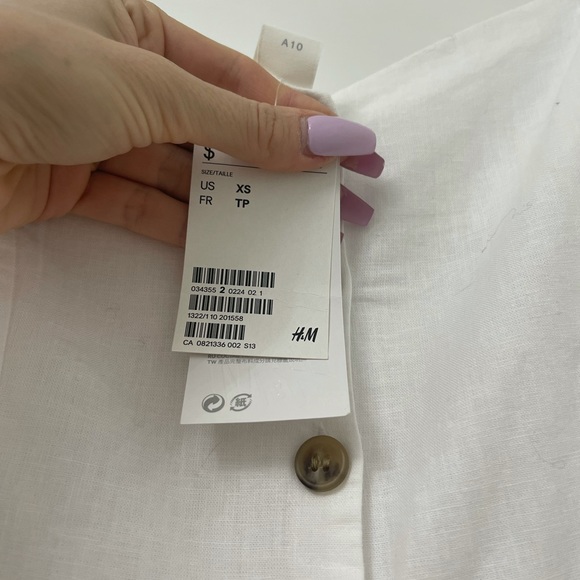 *NWT* H&M Linen Blend Dress - Picture 4 of 6